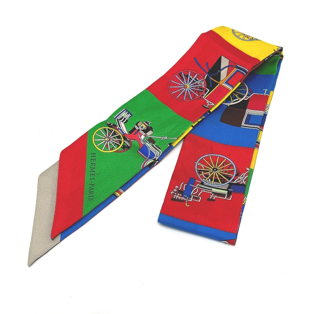 HERMES scarf silk multicolor Carriage Women
