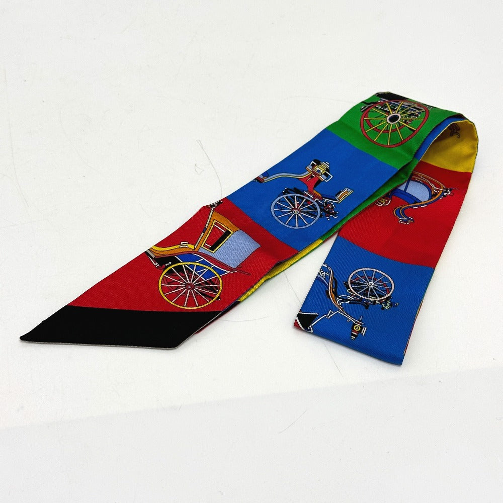 HERMES scarf silk multicolor Carriage Women