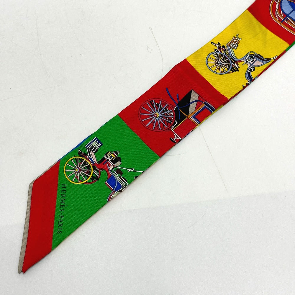 HERMES scarf silk multicolor Carriage Women