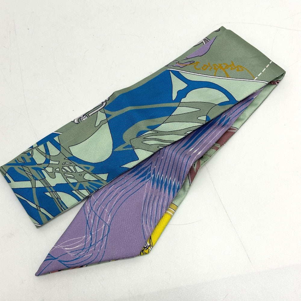 HERMES scarf silk multicolor bottle ship Women