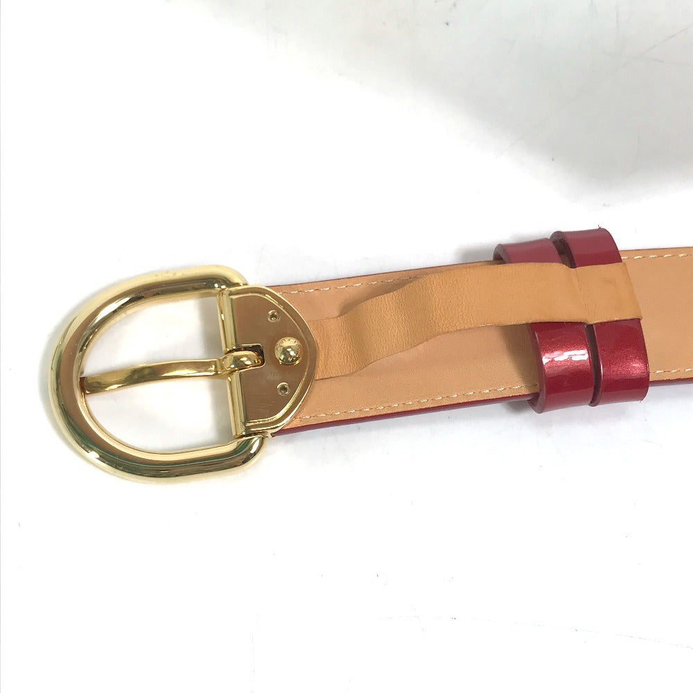 LOUIS VUITTON belt M6980U Monogram Vernis Red Monogram Vernis Saintur Women 80/32