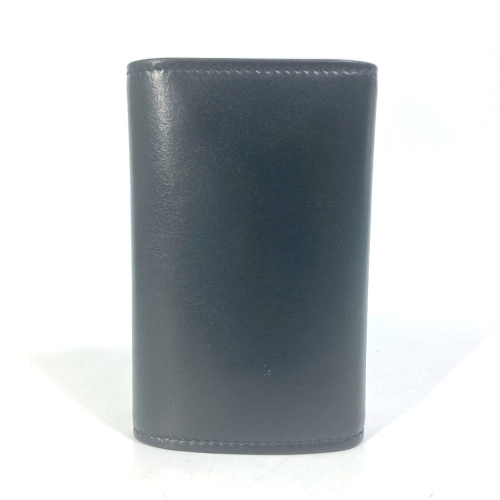 GUCCI Key case Key holder  547588 leather black logo six hooks key Women