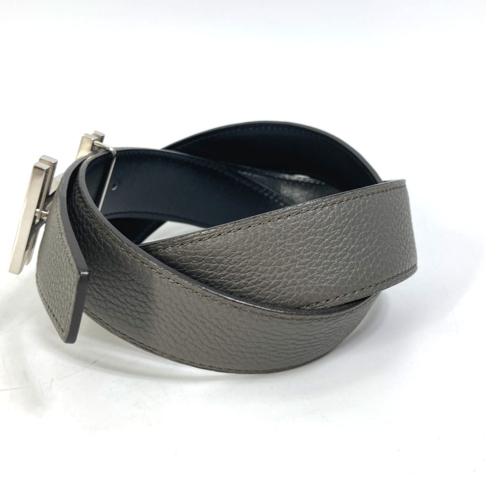 HERMES belt Togo gray H belt Ash okare Women 80