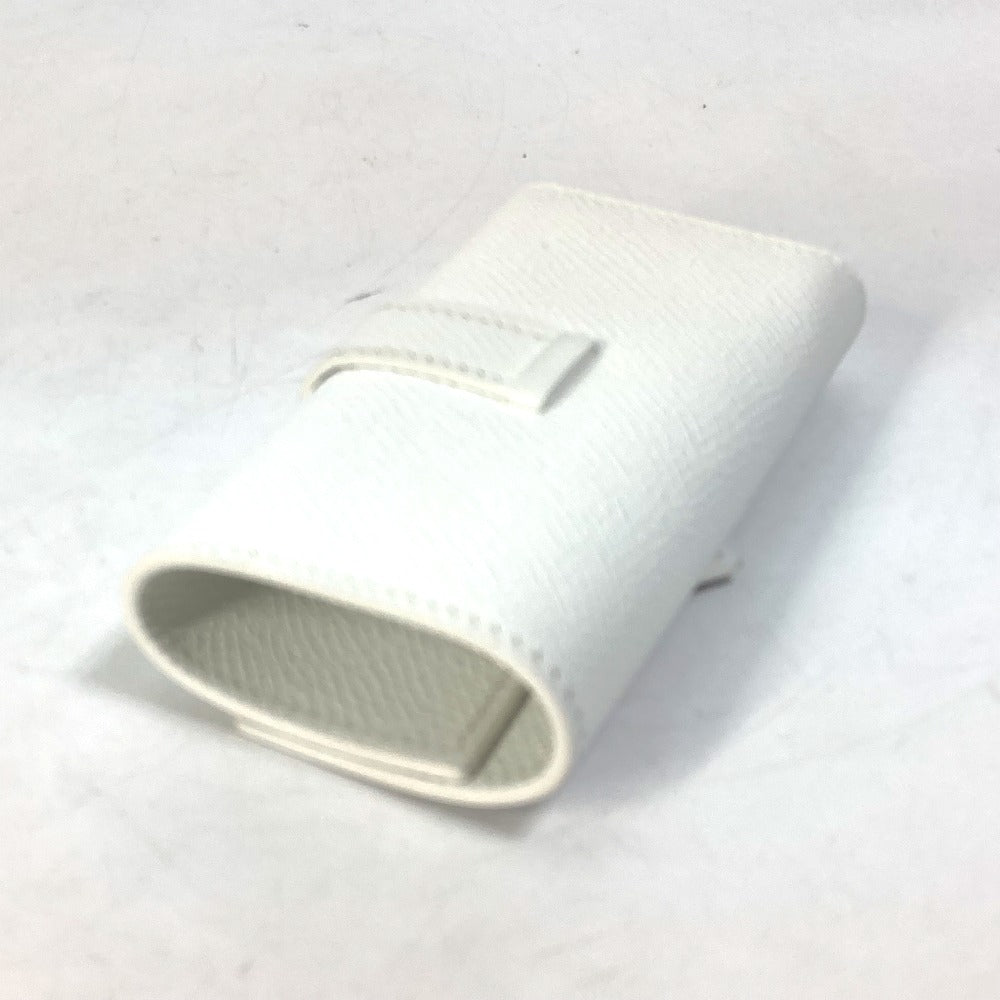 HERMES Key case Key holder  Epsom white HMetal Bean unisex(Unisex)