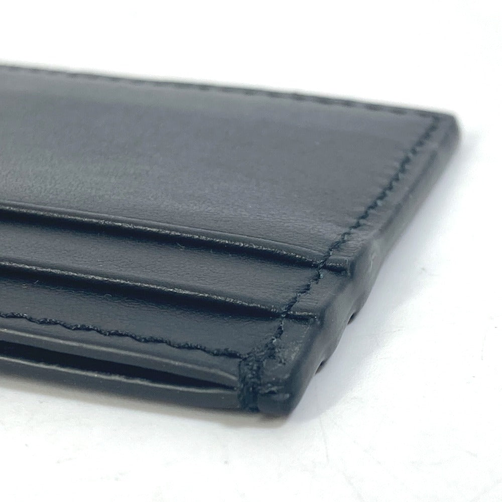 GUCCI Card Case 547596 leather black logo name card holder mens