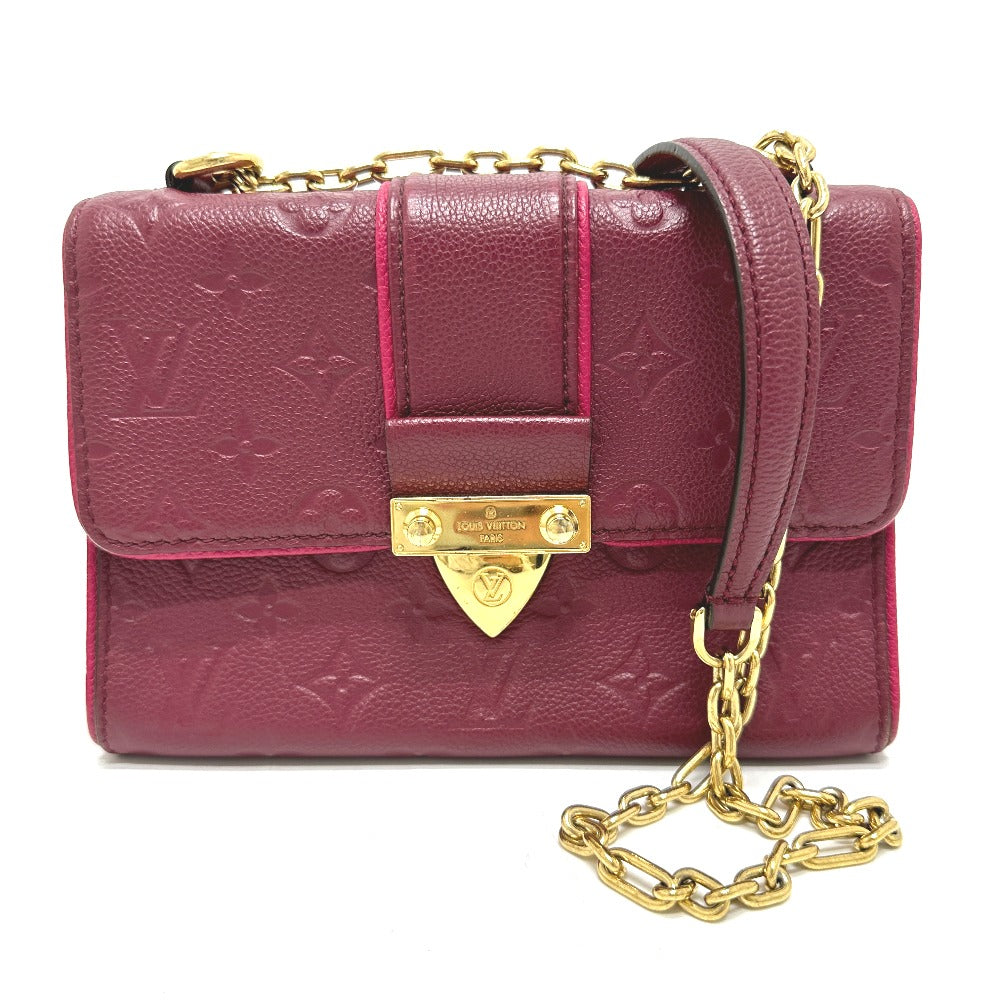 LOUIS VUITTON Shoulder Bag M43393 Monogram Ann Platt Leather wine-red Monogram Ann Platt Saint-Sulpice PM Women