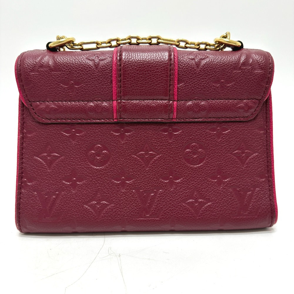 LOUIS VUITTON Shoulder Bag M43393 Monogram Ann Platt Leather wine-red Monogram Ann Platt Saint-Sulpice PM Women