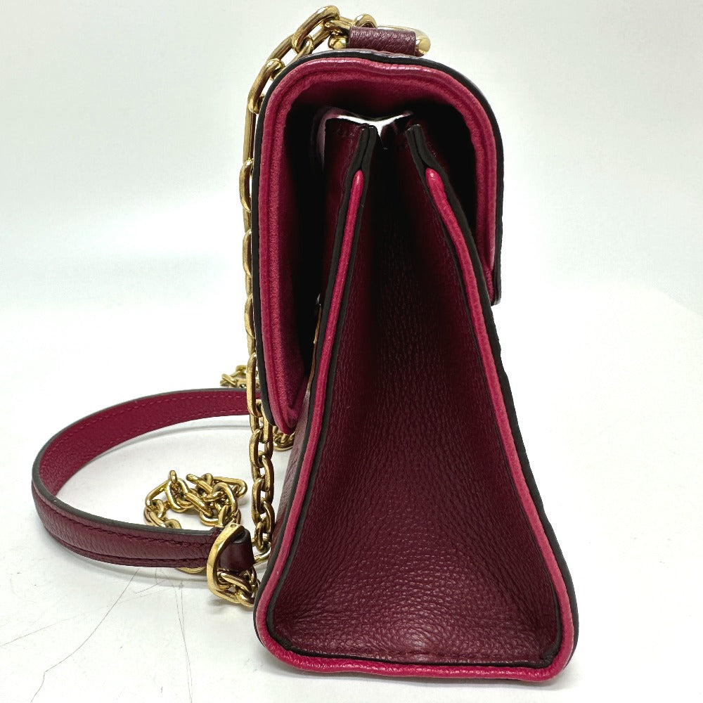 LOUIS VUITTON Shoulder Bag M43393 Monogram Ann Platt Leather wine-red Monogram Ann Platt Saint-Sulpice PM Women