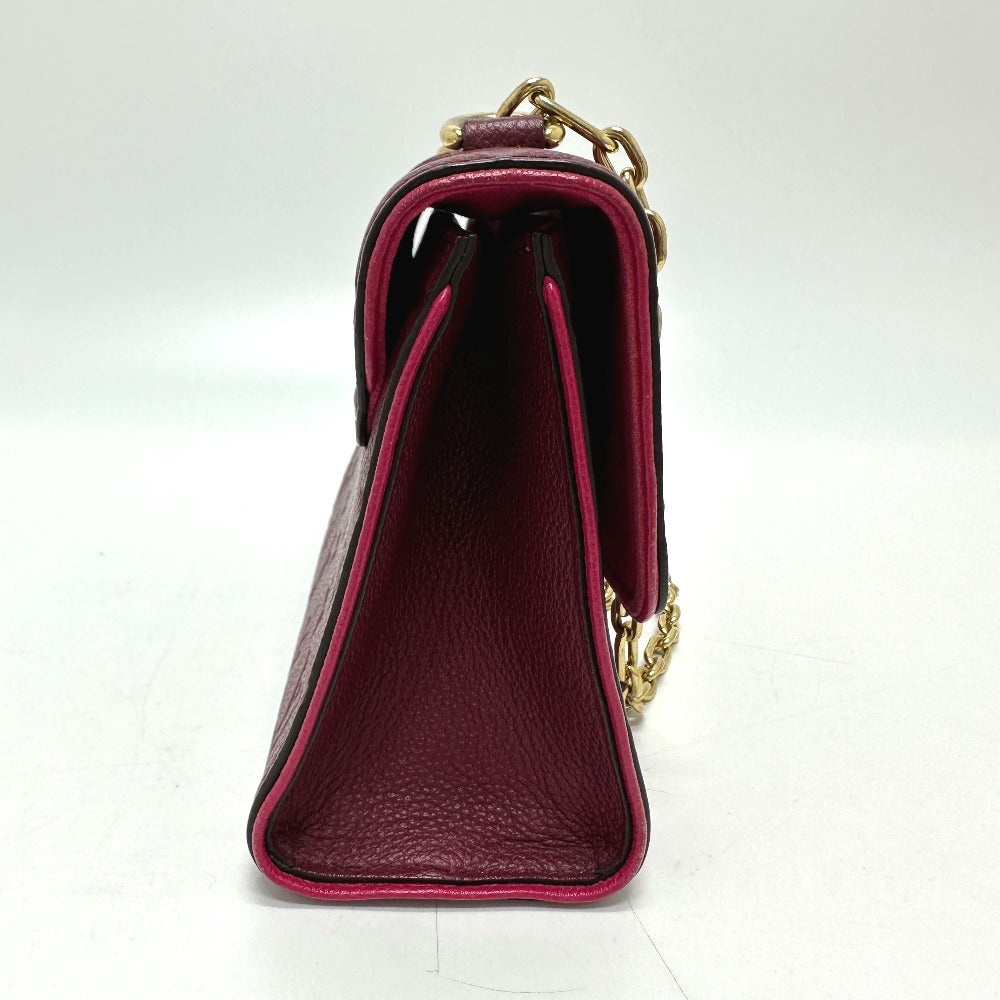 LOUIS VUITTON Shoulder Bag M43393 Monogram Ann Platt Leather wine-red Monogram Ann Platt Saint-Sulpice PM Women