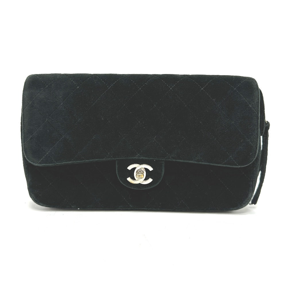 CHANEL Backpack Velor black Matrasse Backpack