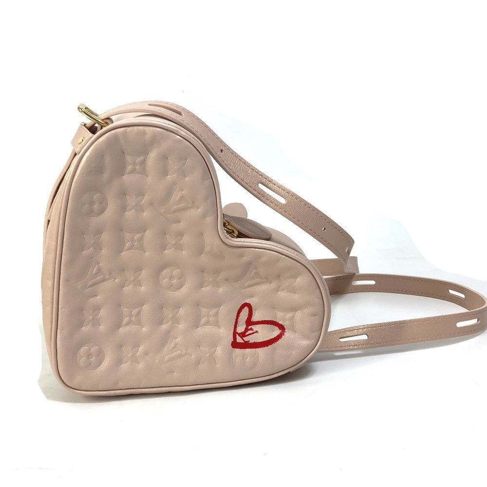 LOUIS VUITTON Shoulder Bag M58738 leather pink Monogram Sac Cool Fallen Love