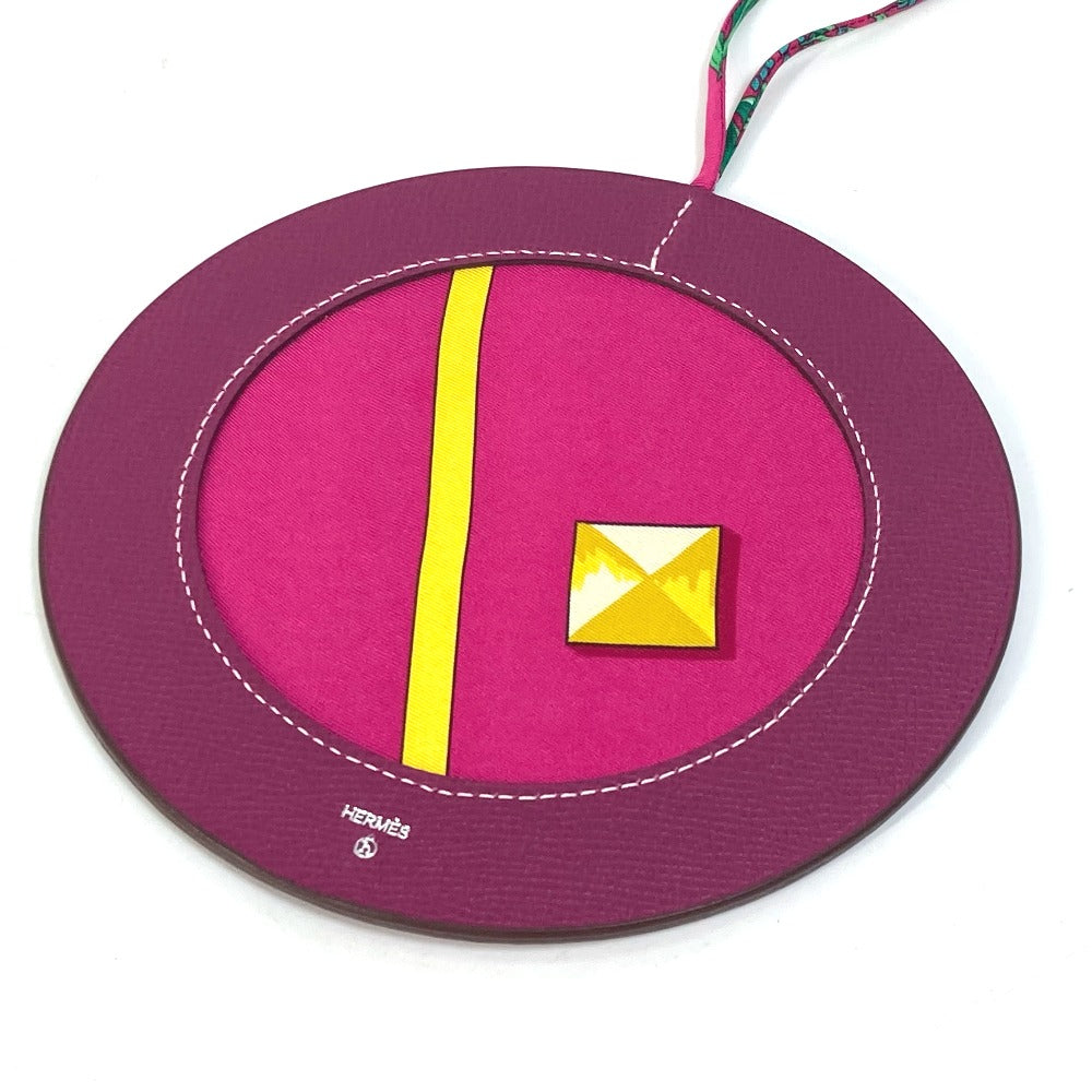 HERMES charm Epsom, Silk purple petit ash petit h