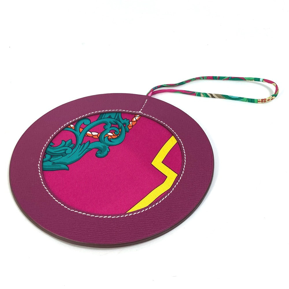 HERMES charm Epsom, Silk purple petit ash petit h