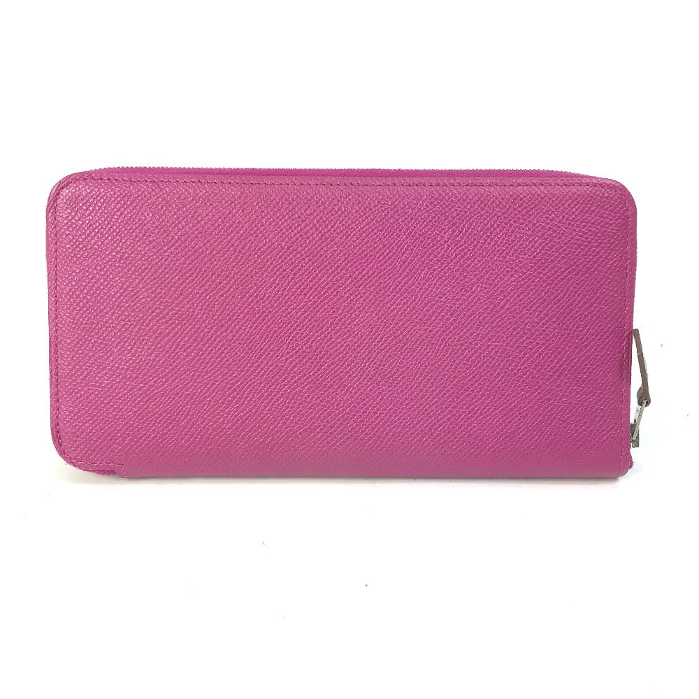 HERMES Long Wallet Purse Epsom purple Long wallet Azap long silk in Women