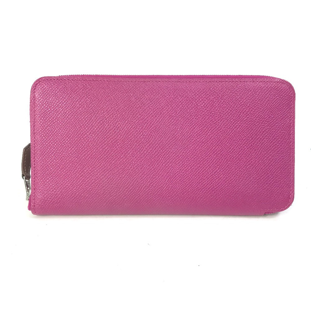 HERMES Long Wallet Purse Epsom purple Long wallet Azap long silk in Women
