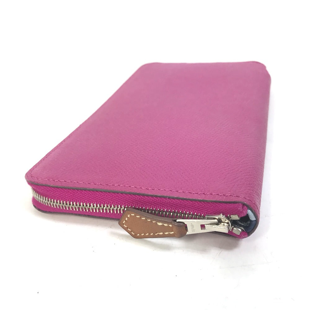 HERMES Long Wallet Purse Epsom purple Long wallet Azap long silk in Women