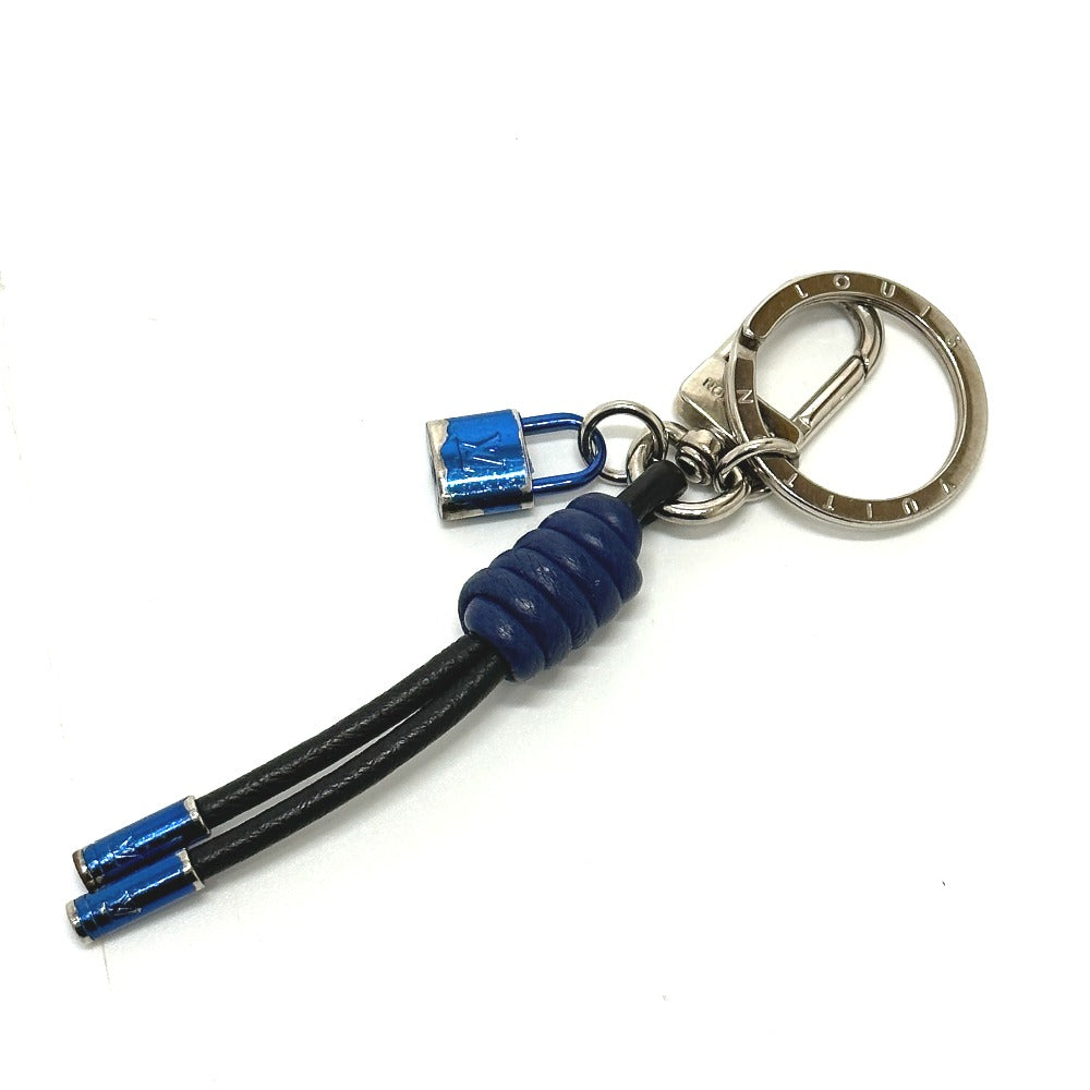 LOUIS VUITTON key ring M61713 Metal, Leather black Porto Crenot Rock mens