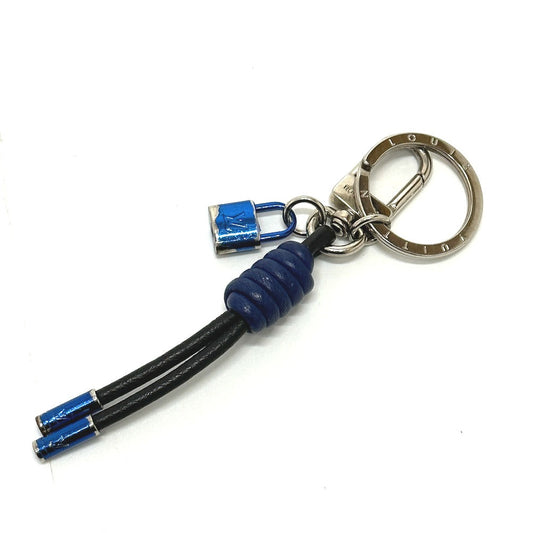 LOUIS VUITTON key ring M61713 Metal, Leather black Porto Crenot Rock mens