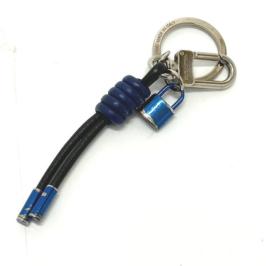 LOUIS VUITTON key ring M61713 Metal, Leather black Porto Crenot Rock mens