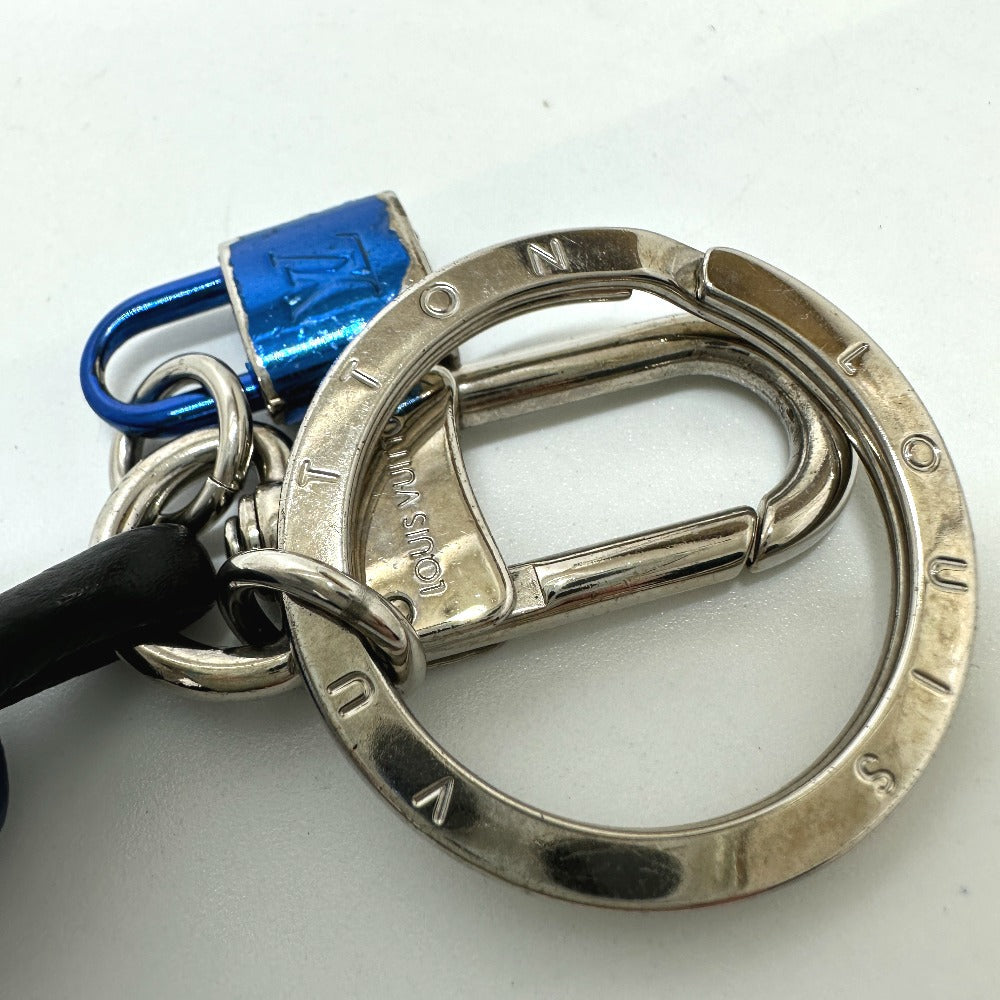 LOUIS VUITTON key ring M61713 Metal, Leather black Porto Crenot Rock mens