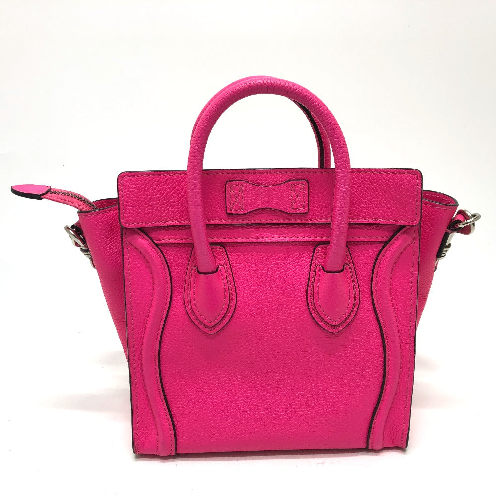 CELINE Handbag 18924 leather pink Luggage mini shopper Women