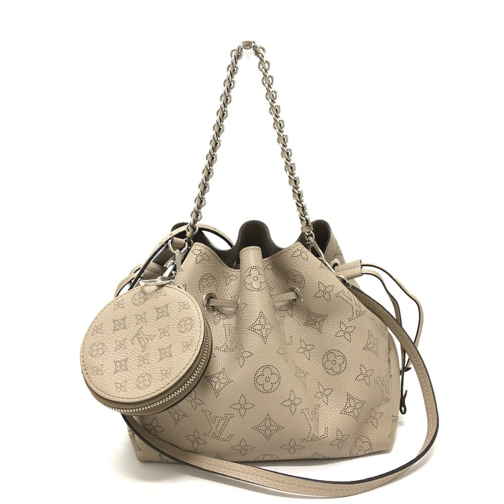 LOUIS VUITTON Shoulder Bag M57201 Monogram Mahina beige Monogram Mahina Bella