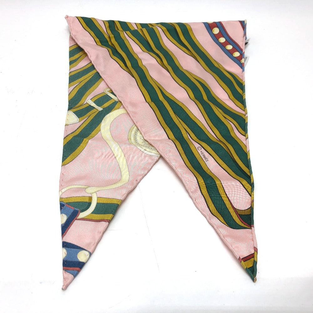HERMES scarf silk pink Pointie Women