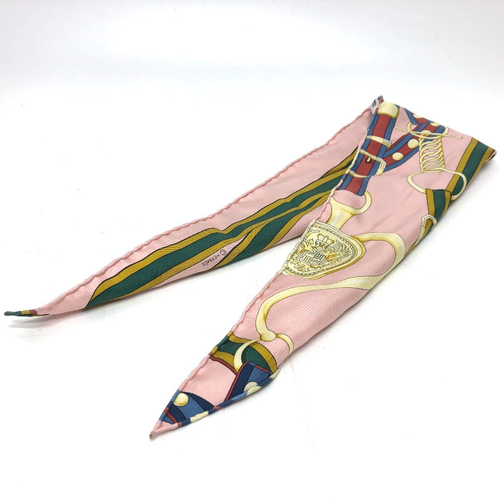 HERMES scarf silk pink Pointie Women
