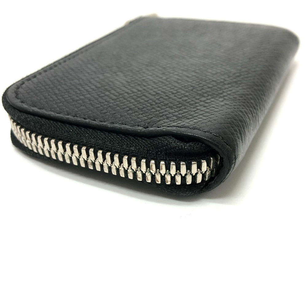 LOUIS VUITTON Coin case M63375 Taiga Leather black Taiga Portonet Jules mens