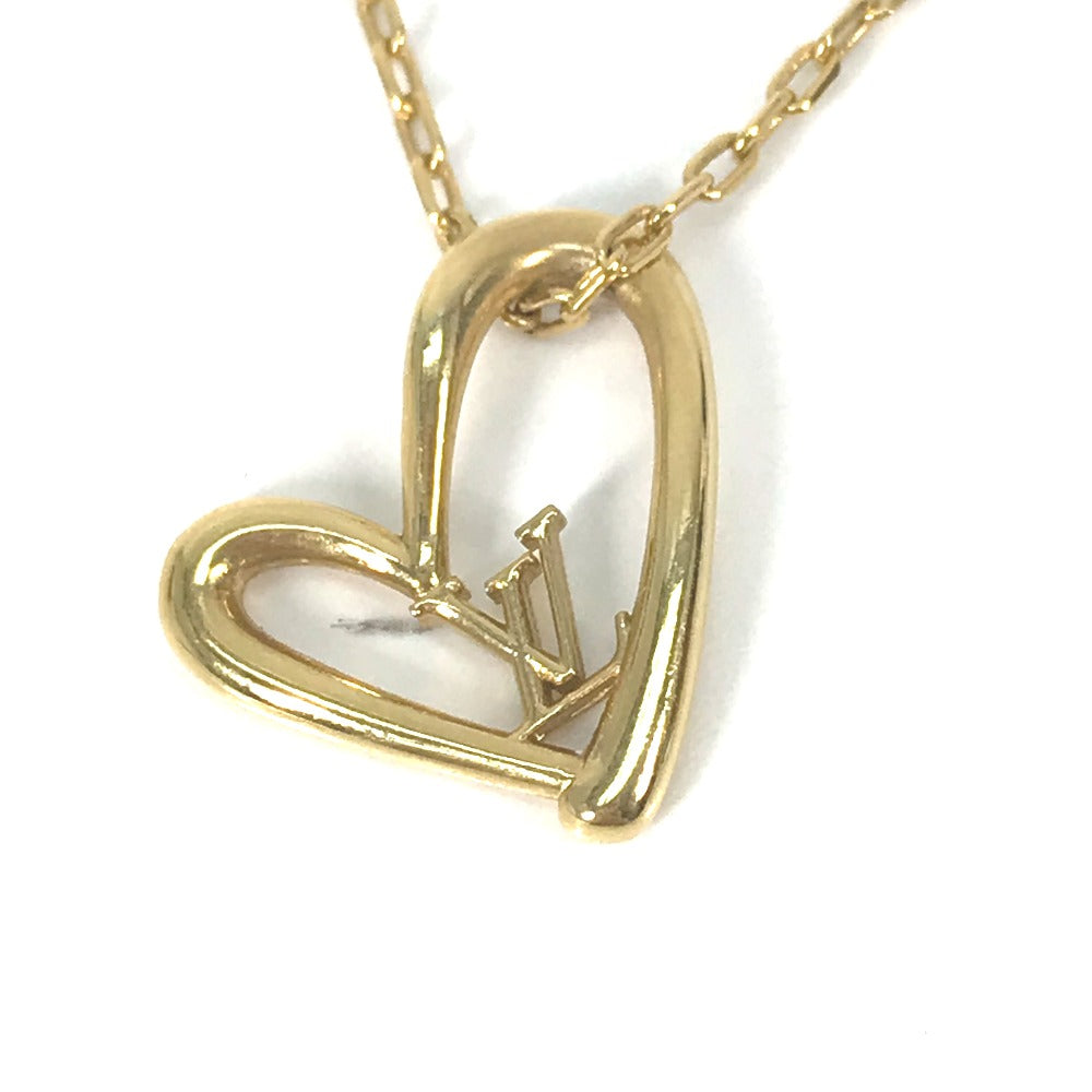 LOUIS VUITTON Necklace M00465 Gold Plated gold heart Corie Foreign Love
