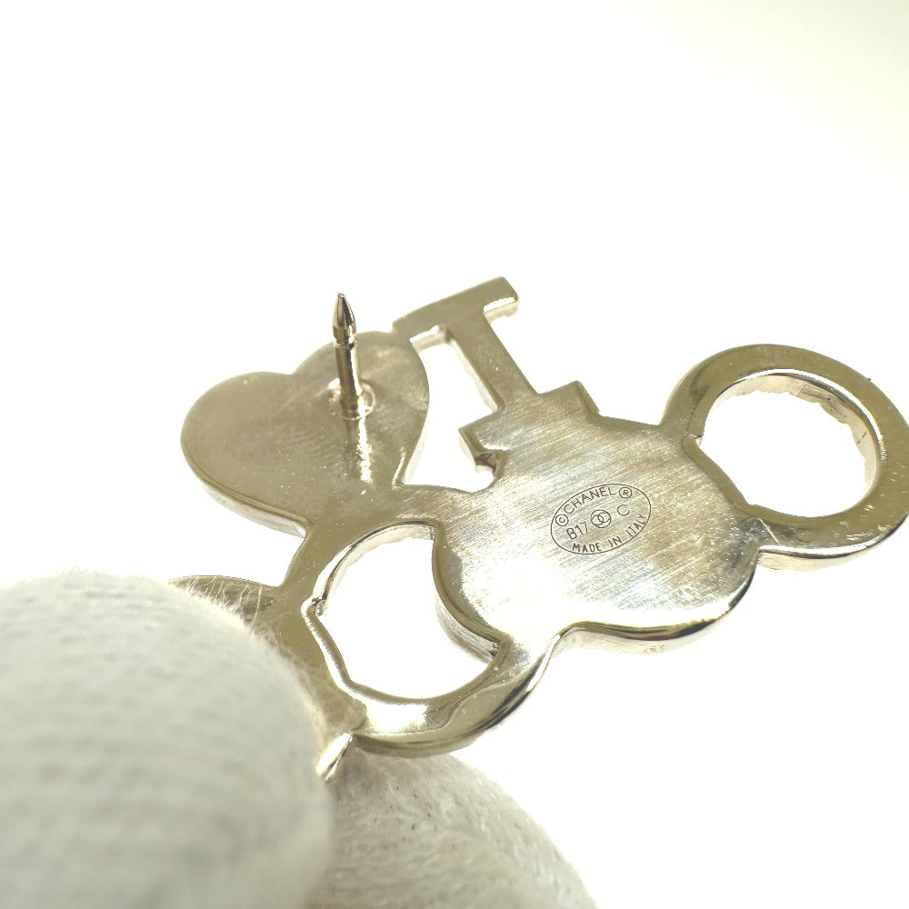 CHANEL Brooch Metal, Faux Pearl gold I  COCO logo I love coco heart Women