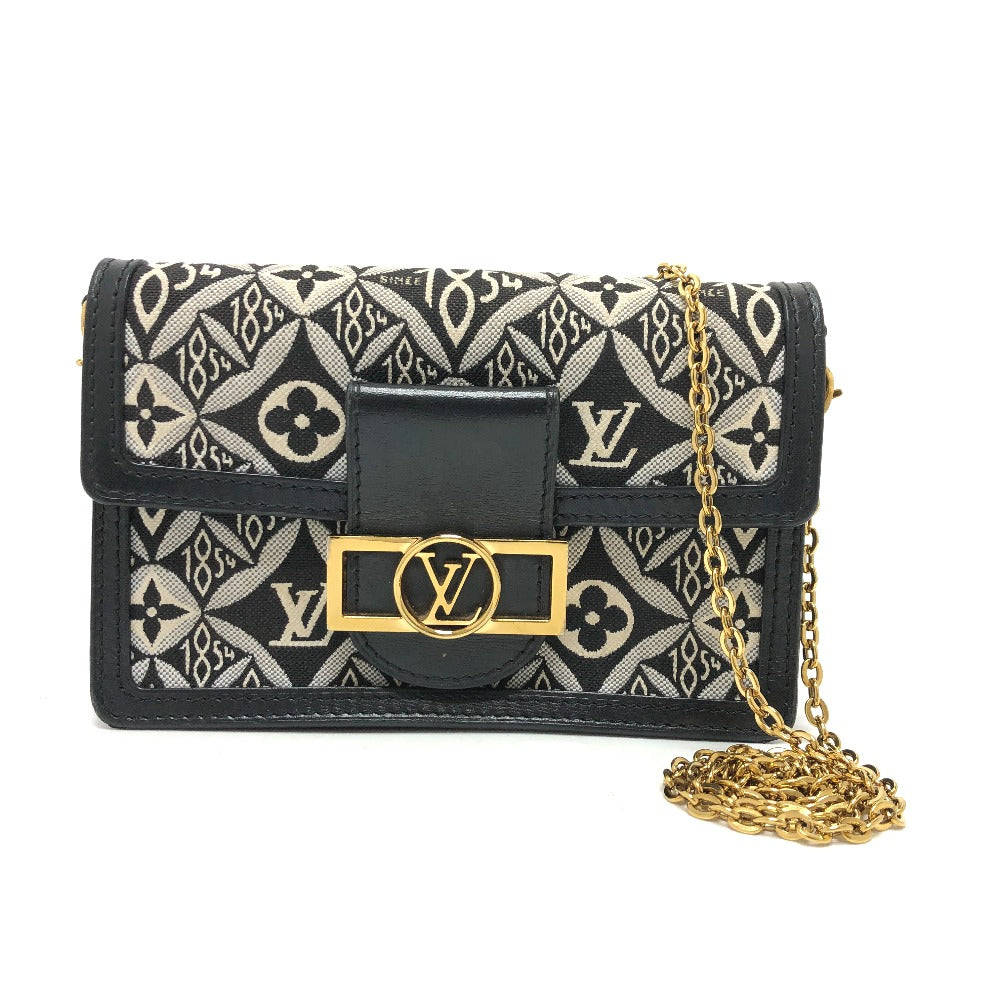 LOUIS VUITTON Shoulder Bag M69992 canvas Navy Monogram Jaguar Portefeuille Daufine Women