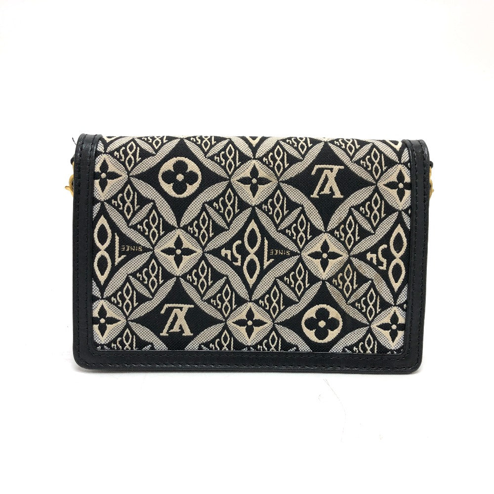 LOUIS VUITTON Shoulder Bag M69992 canvas Navy Monogram Jaguar Portefeuille Daufine Women