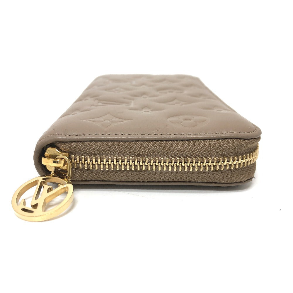 LOUIS VUITTON Long Wallet Purse M81511 leather Beige type Monogram emboss Zippy wallet