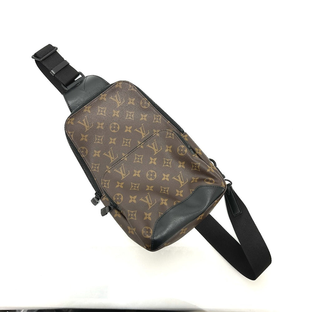 LOUIS VUITTON Sling bag M45897 Monogram macacer canvas Brown Monogram macacer Avenue sling bag mens