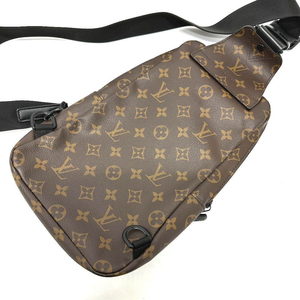 LOUIS VUITTON Sling bag M45897 Monogram macacer canvas Brown Monogram macacer Avenue sling bag mens