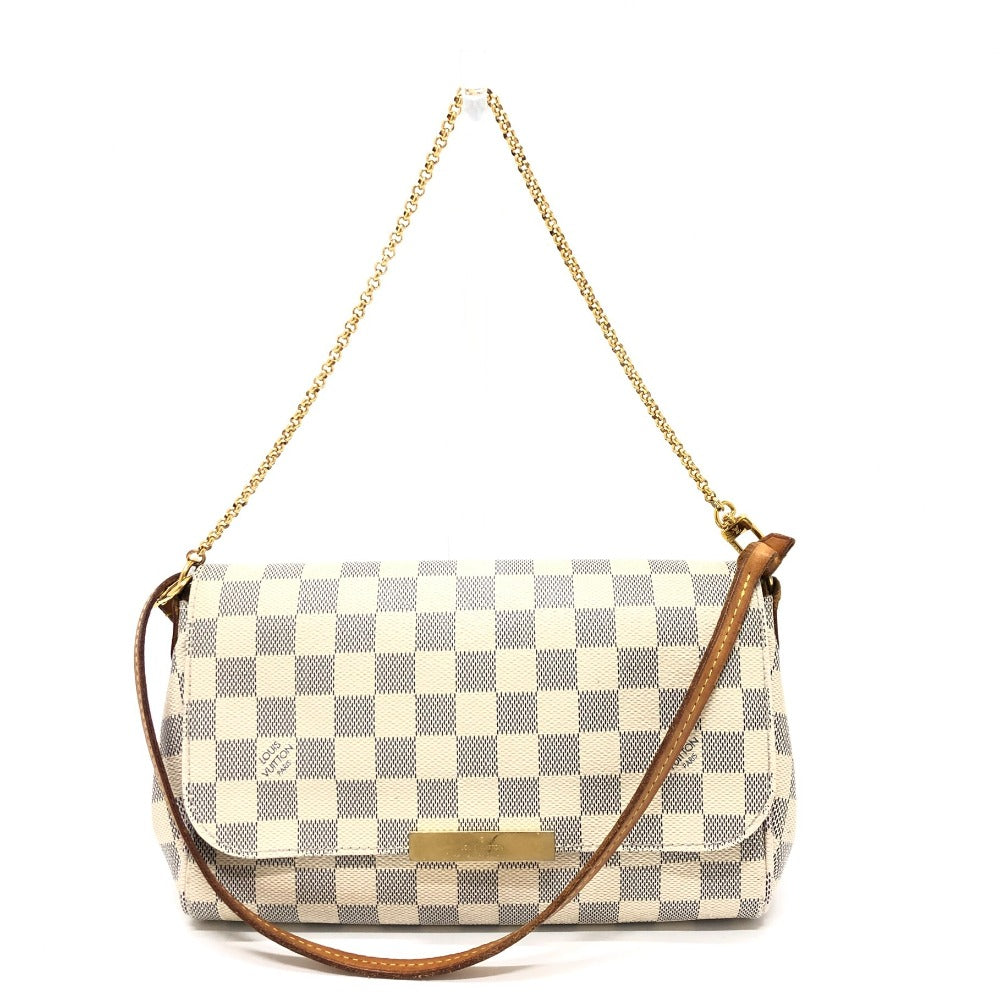 LOUIS VUITTON Shoulder Bag N41275 Damier Azur Canvas white Damier Azur Favorit MM Women