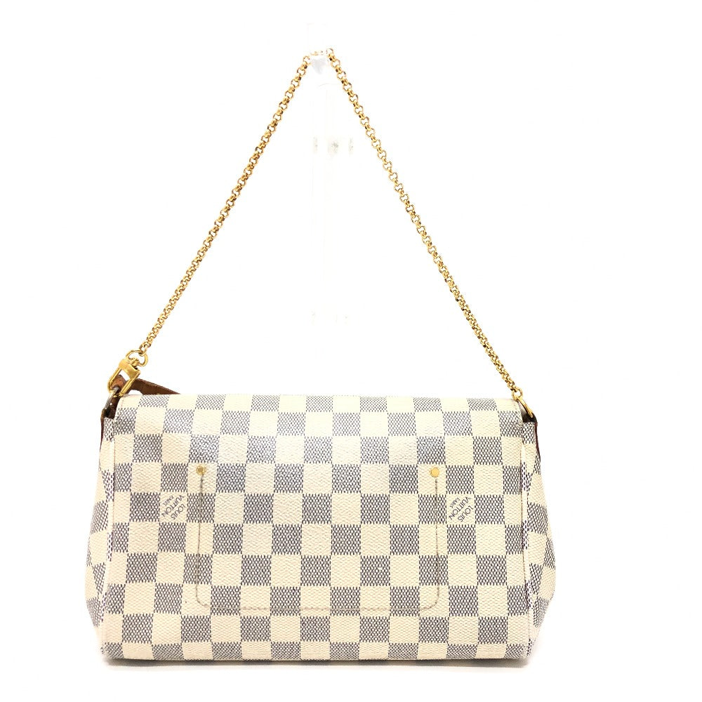LOUIS VUITTON Shoulder Bag N41275 Damier Azur Canvas white Damier Azur Favorit MM Women