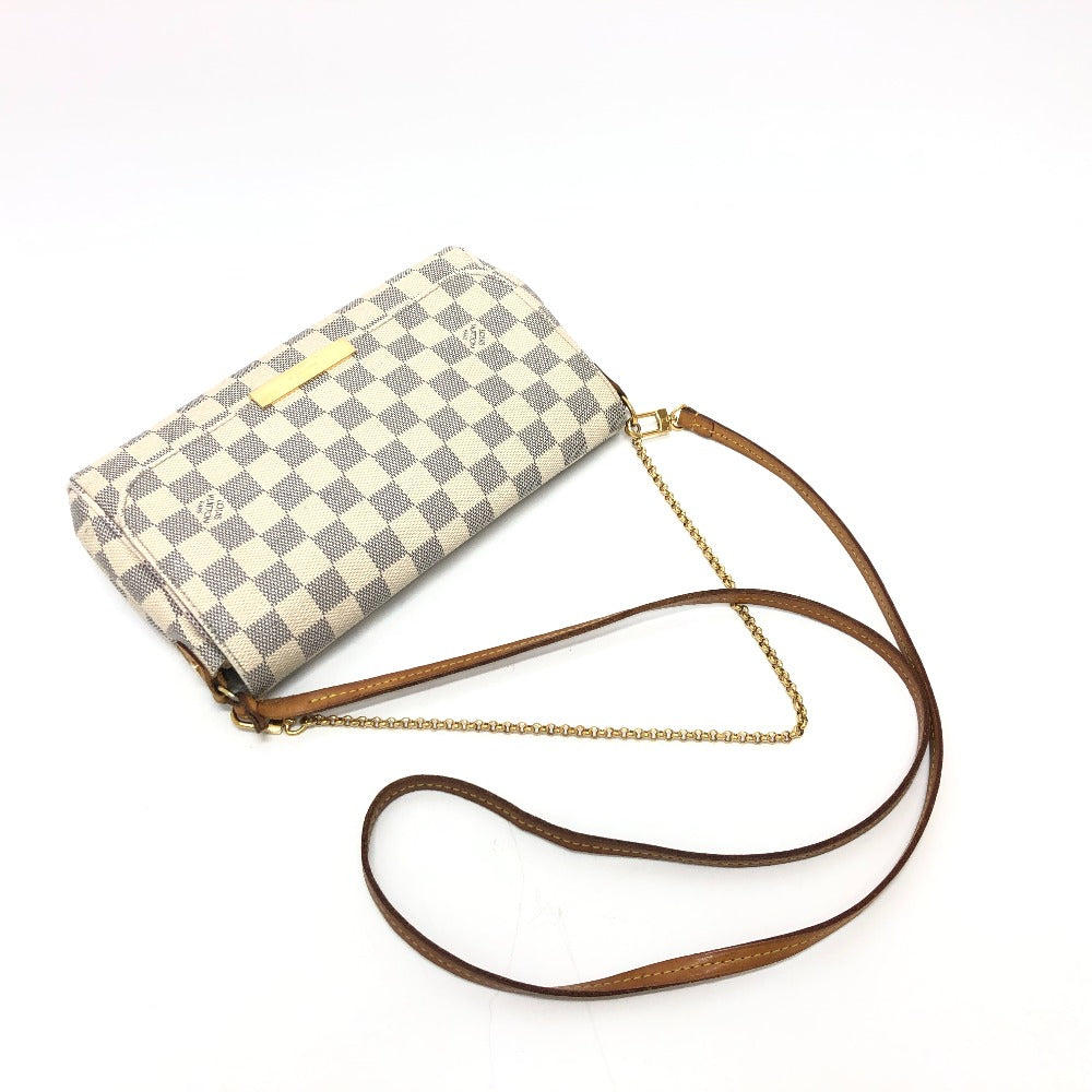 LOUIS VUITTON Shoulder Bag N41275 Damier Azur Canvas white Damier Azur Favorit MM Women