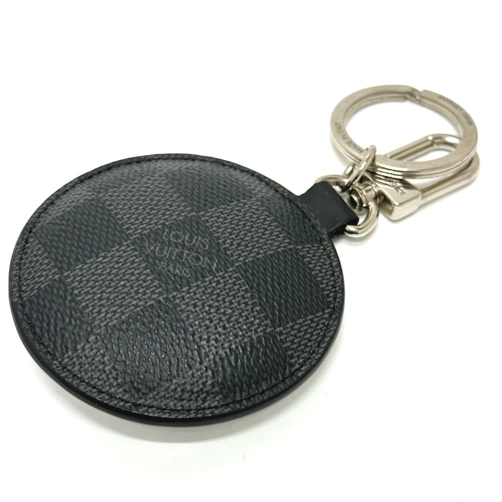 LOUIS VUITTON key ring M68667 Damier Grafitto Canvas White / black Damier Grafitte portocle padit window rose mens
