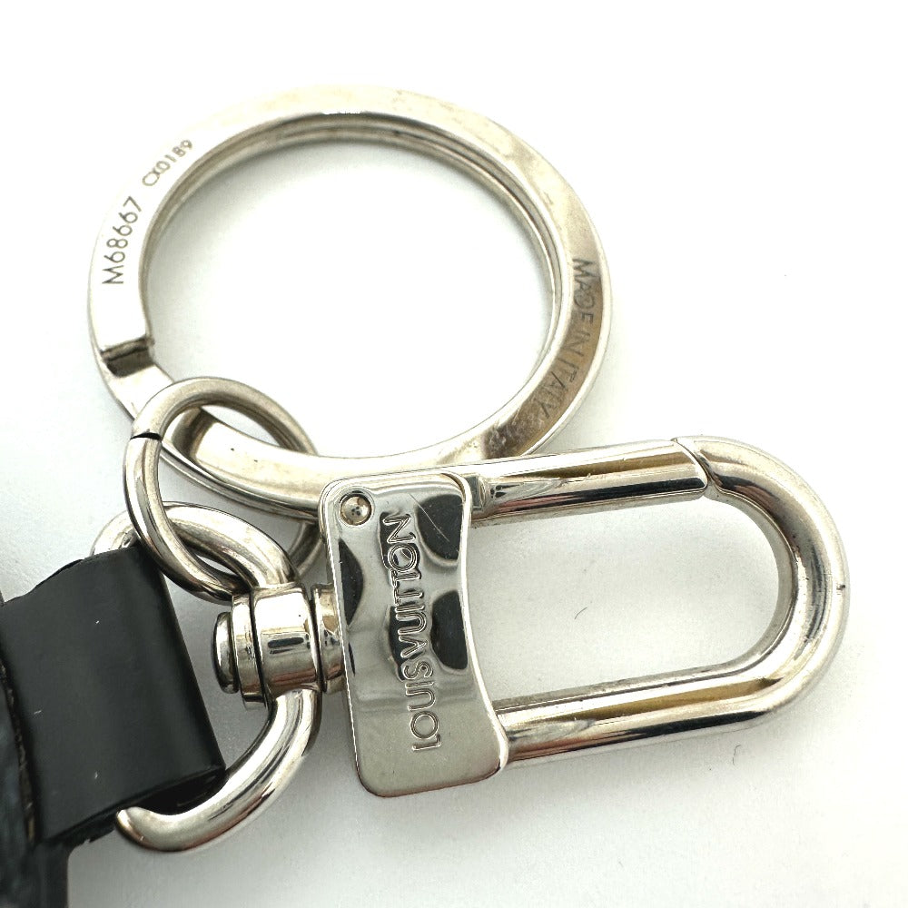 LOUIS VUITTON key ring M68667 Damier Grafitto Canvas White / black Damier Grafitte portocle padit window rose mens