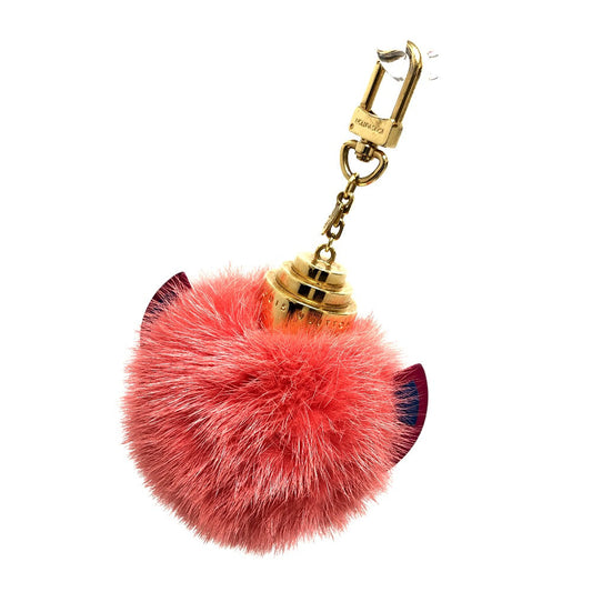 LOUIS VUITTON key ring M65143 fur pink totem Women