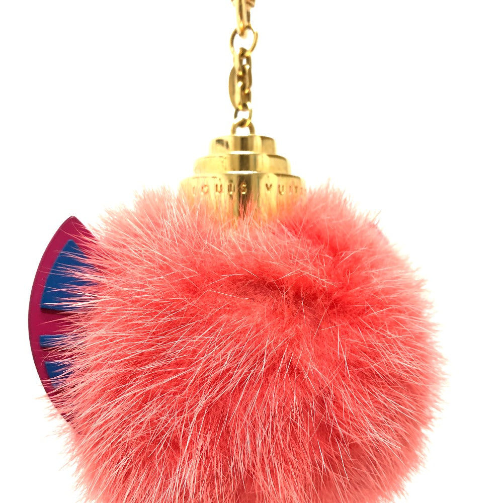 LOUIS VUITTON key ring M65143 fur pink totem Women