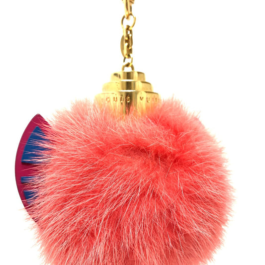 LOUIS VUITTON key ring M65143 fur pink totem Women