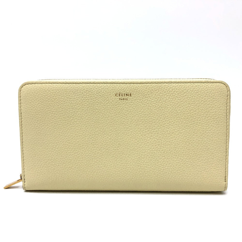 CELINE Long Wallet Purse leather Beige type Long wallet Women