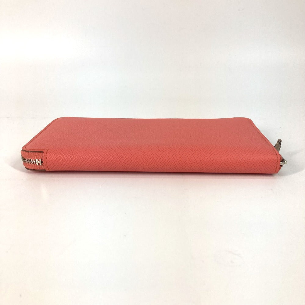 HERMES Long Wallet Purse Epsom Pink type Azap Long Silk in Women