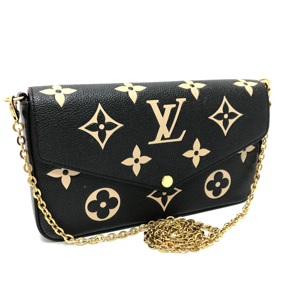 LOUIS VUITTON Long Wallet Purse M80482 Monogram Ann Platt Leather black Monogram Ann Platt Pochette Felice Women