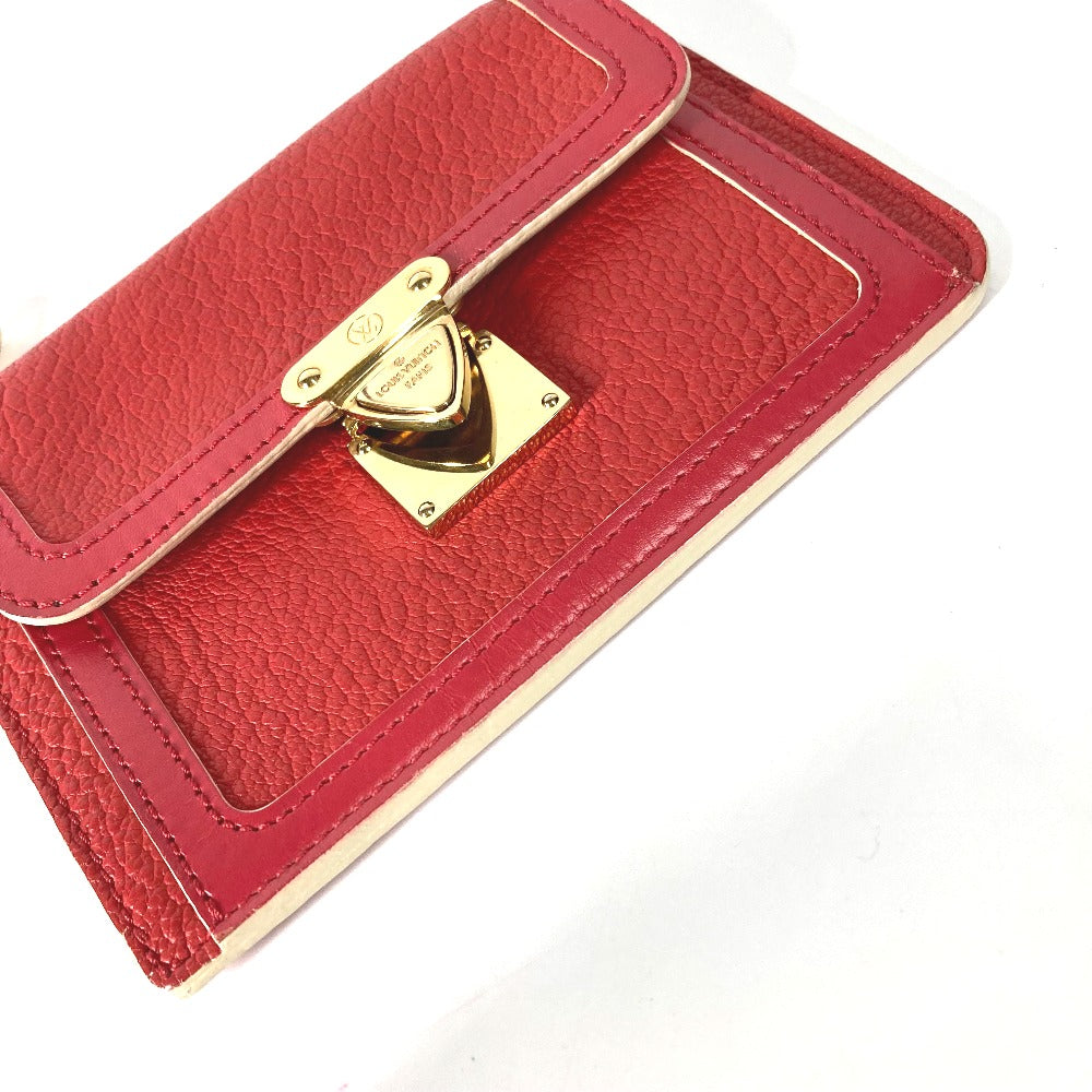 LOUIS VUITTON Coin case M91938 Suhari leather Red Suhari Unseparable PM Women