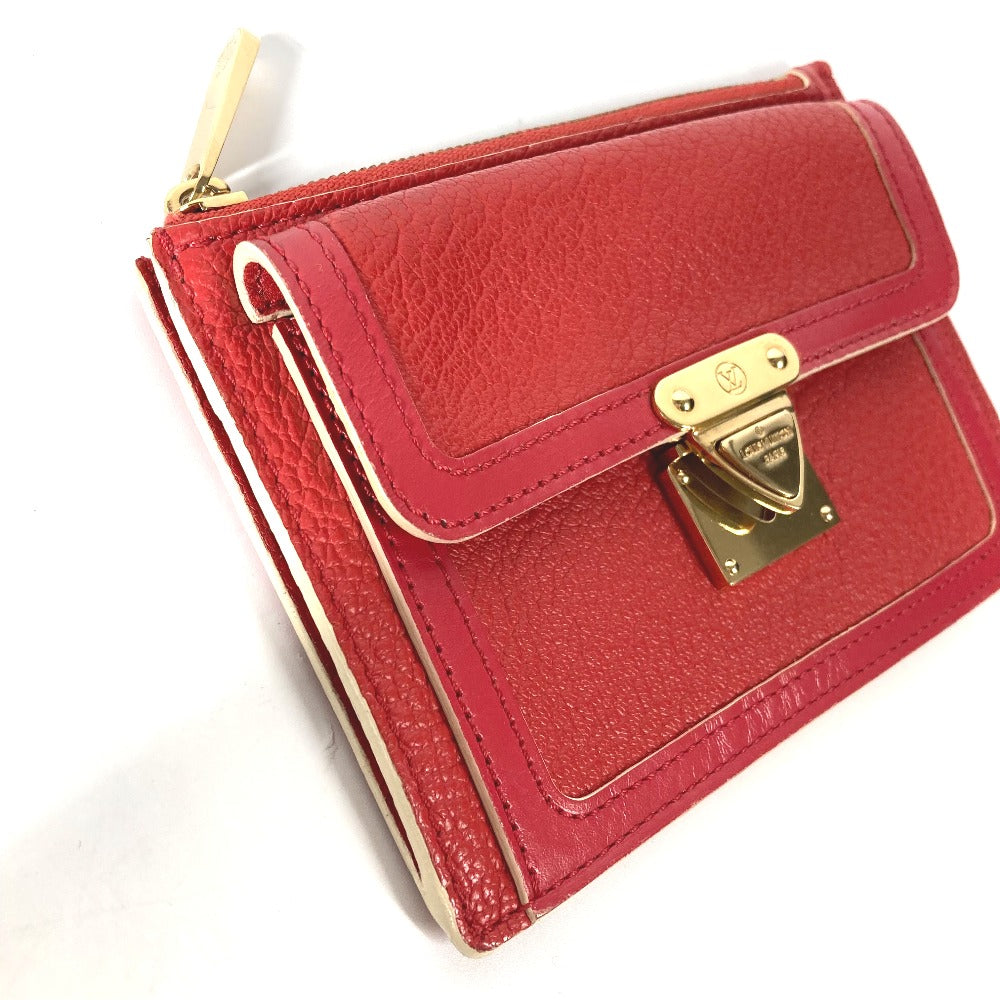 LOUIS VUITTON Coin case M91938 Suhari leather Red Suhari Unseparable PM Women