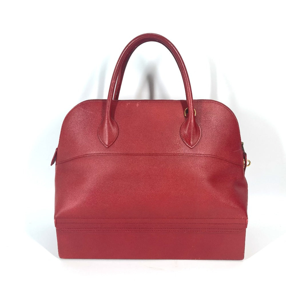 HERMES Handbag Courchevel Red vintage McPherson
